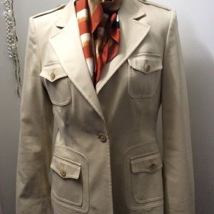Ann Taylor khaki jacket size 12